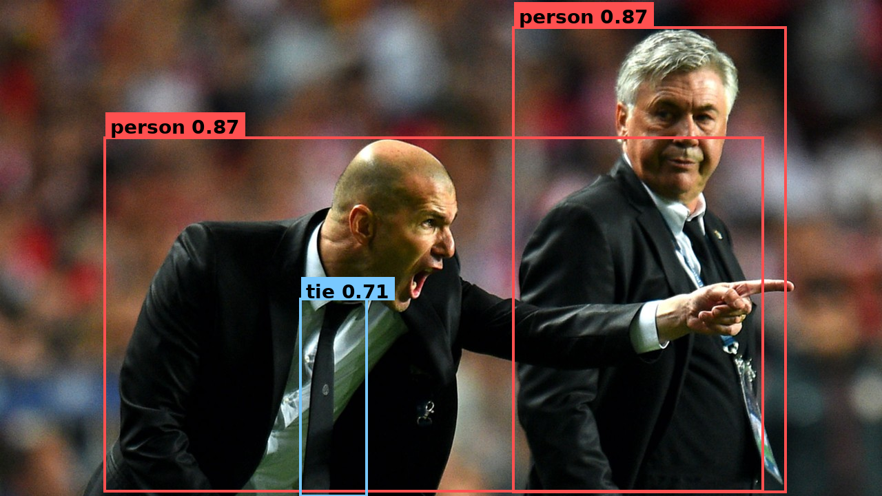 YOLOv8 detections from Neat on the source image